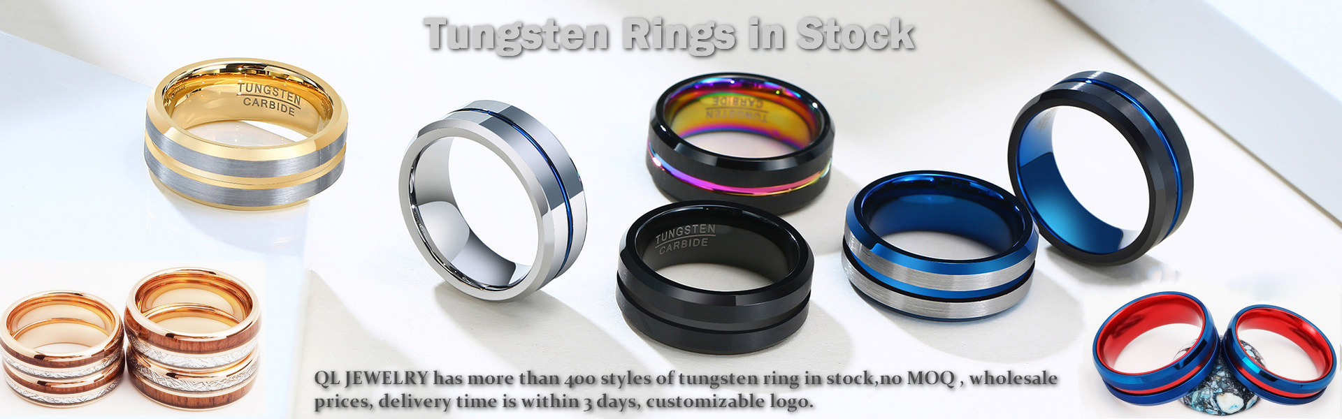 China tungsten rings in stock manufacturer