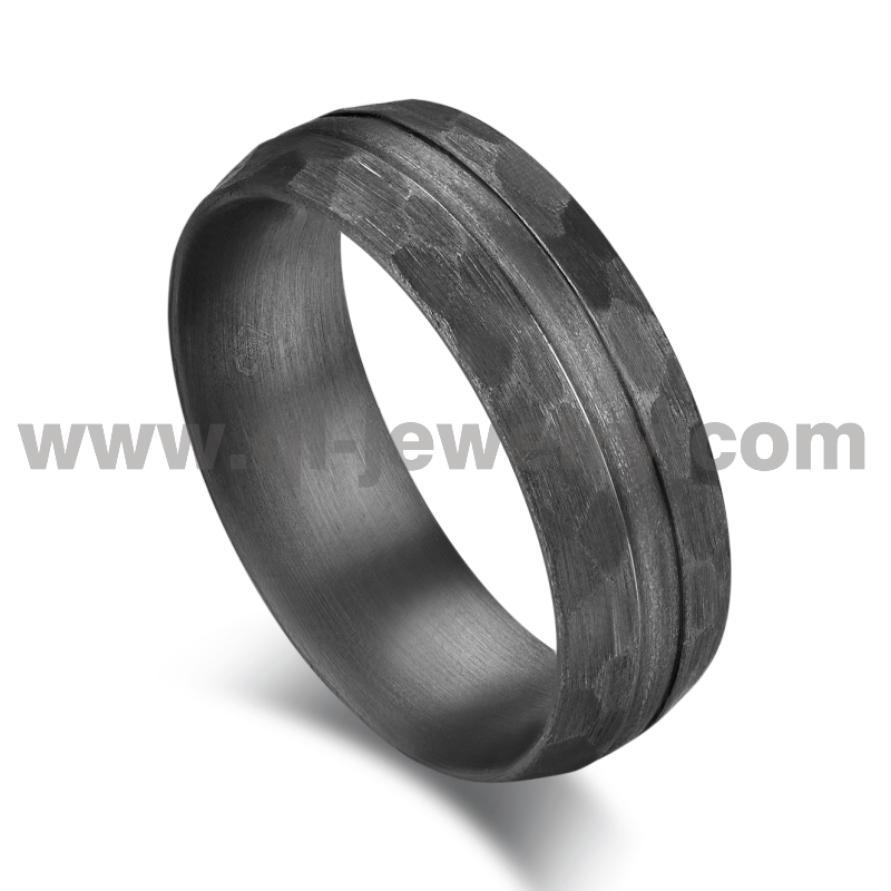 Seltener Metall-Ehering für Männer, 8 mm gewölbter, gehämmerter Ehering aus reinem Tantal, chinesischer Hersteller