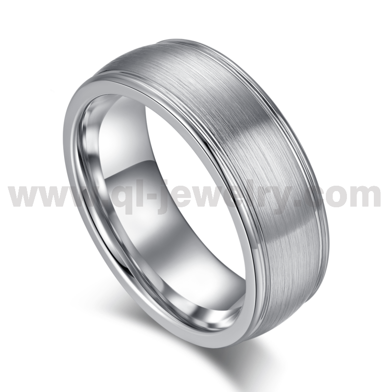 Chine 2023 Anneaux de mariage en cobalt de style le plus récent 8mm Anneau de cobalt bombé et rond brossé Fabricants