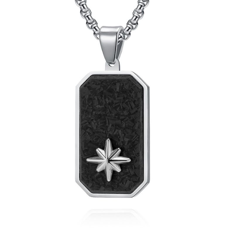 Auf Lager, Original-Schnittkante, geschmiedet, zufälliges Muster, Kohlefaser-Militärabzeichen-Anhänger, China-Lieferant