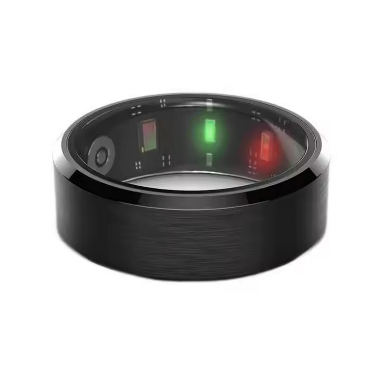 Venta caliente chapado negro tungsten carburo salud anillo inteligente OEM etiqueta blanca personalizada