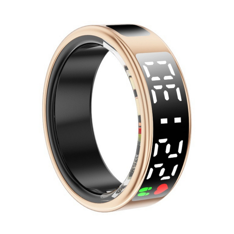 Hot Sale Stainless Steel Smart Ring SR08 Display Smart Ring Heart Rate Sleep Health Monitoring China Manufacturer