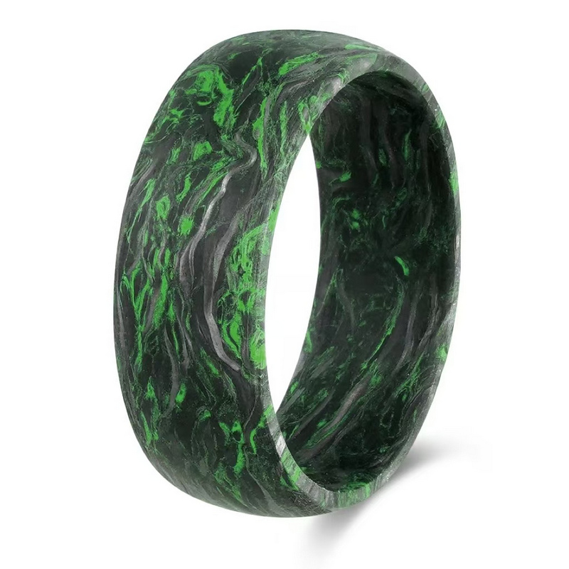 Matériaux de haute qualité Burl Burl Forgé Fibre de carbone Aneau de mariage pour hommes Fabricant chinois