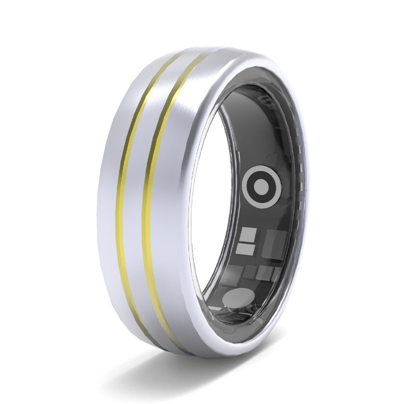 Anelli intelligenti OEM/ODM Smart a cupola in oro a cupola in carburo di salute smart anello intelligente marcata bianca frequenza cardiaca impermeabile di moda a caldo maschi sport anello china produttore