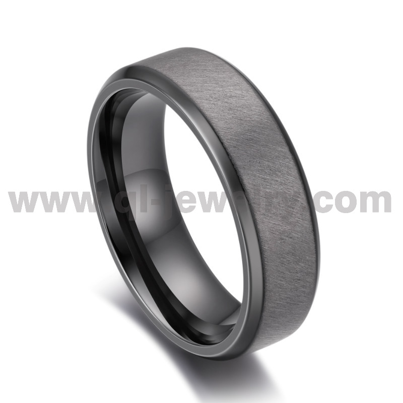 Alianzas de boda de tantalio puro premium de 8 mm: tamaños y estilos personalizados con acabado cepillado oblicuo