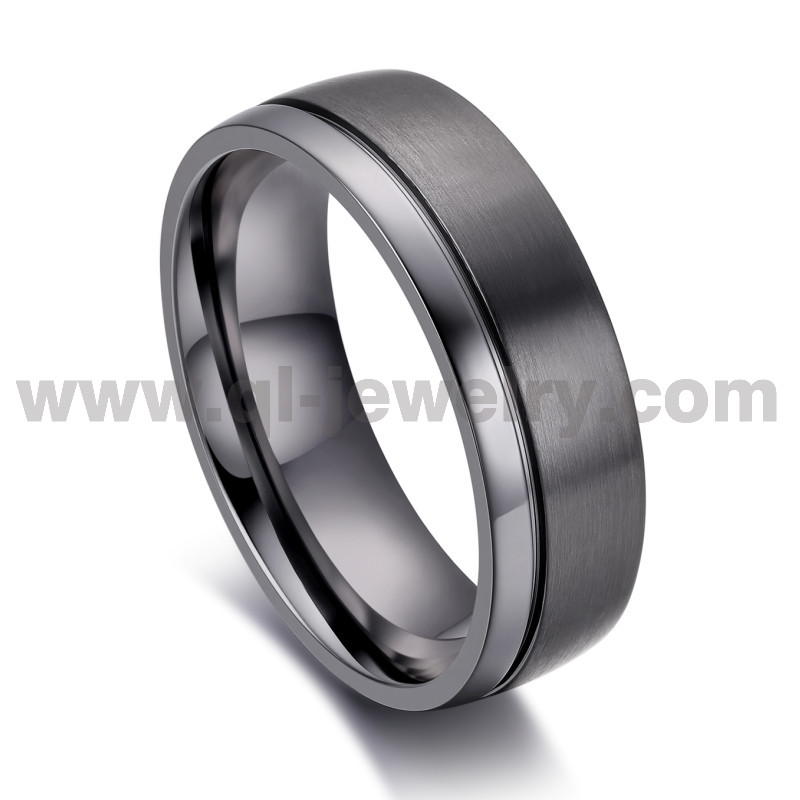 Bague de mariage en tantale pur mat et hautement poli de 8 mm pour hommes | Fabrication OEM/ODM
