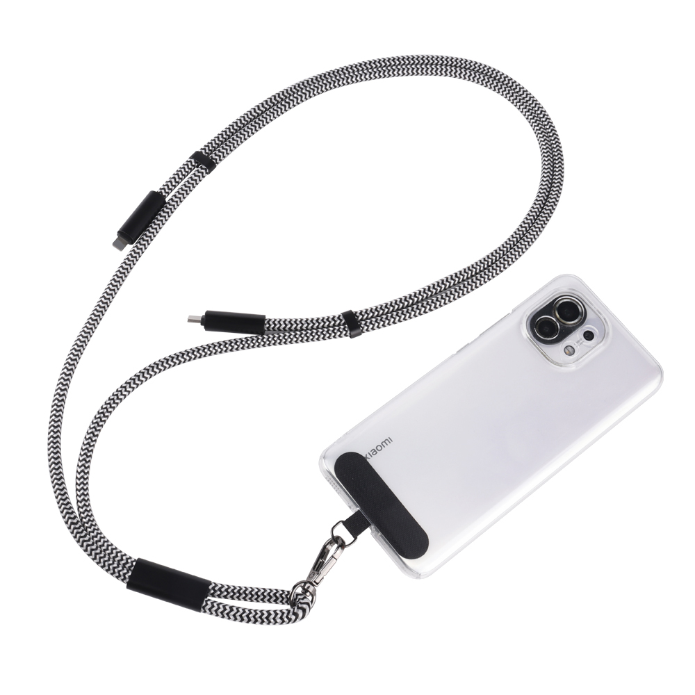 Kreatywny prezent niestandardowy Logo 60W Smycz do ładowania kabla Multi typu C do USB C kabel ładowania smyczy