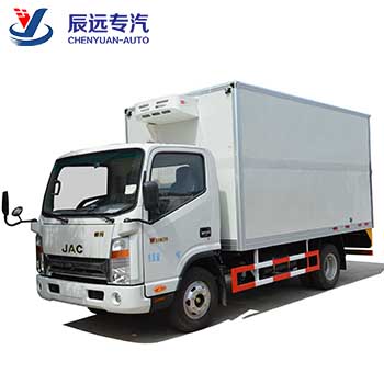 JAC Brand 5 toneladas Fabricación de vehículos de camioneta de camión de entrega fría en China