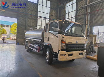 HOWO brand 10 tons water tank transport truck wholesalers in China