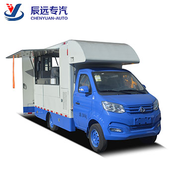 Camión expendedor móvil de estilo moderno, fabricación de vehículos de comida rápida