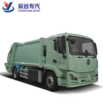 Camión de basura de compresión de nueva energía de 8-10 cbm con vehículo de limpieza y barrido a la venta