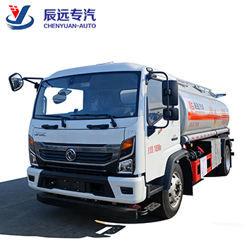 Factory price 4x2 fuel tank truck diesel 5cbm gasoline refueling tank vehicle supplier