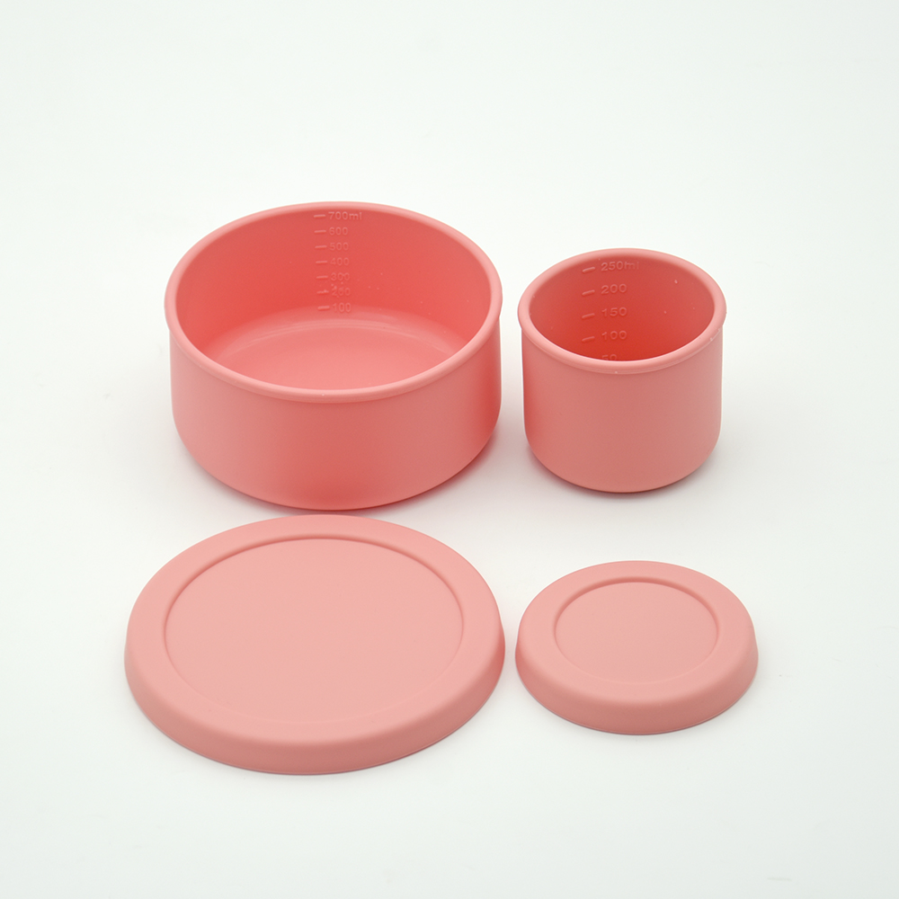 Benhaida Hersteller: Robuste Lunchbox für die Aufbewahrung von Lebensmitteln im Freien, Lunchbox mit Deckel, mikrowellen- und gefriergeeignet, auslaufsichere Silikon-Bento-Box