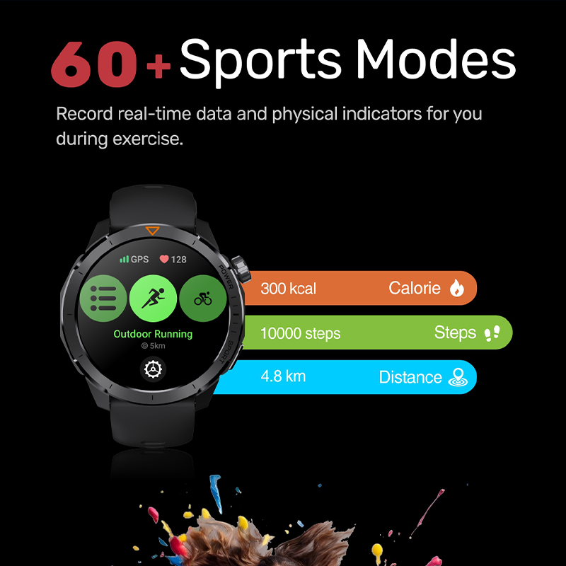 Relógio GPS Smart Watch AMOLED Display Smartwatch GPS Tracker para esportes ao ar livre (MG04)