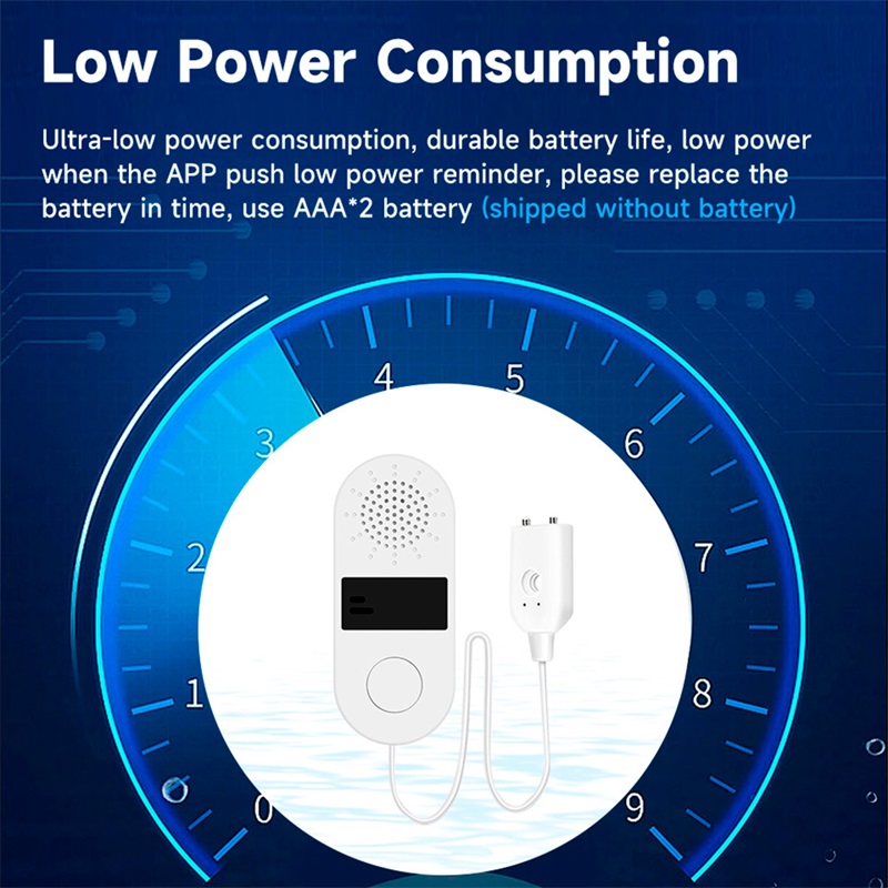 Sensor Detector de fugas de agua Wifi Tuya Zigbee Sensor de fugas de agua Sensor de agua con alarma de sonido y luz