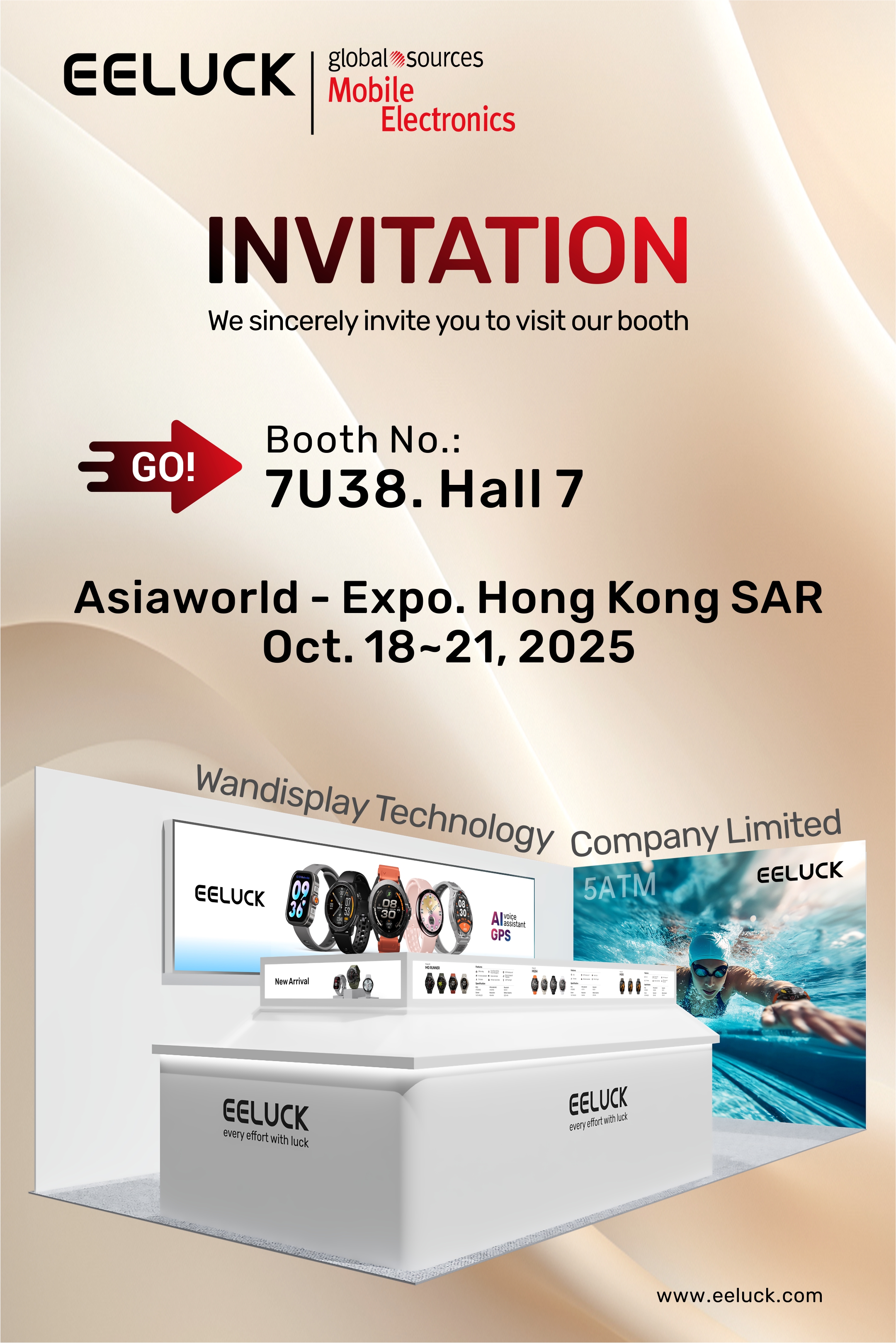 EELUCK Owned By Wandisplay Will Participate In Global Sources Mobile Electronics 2025