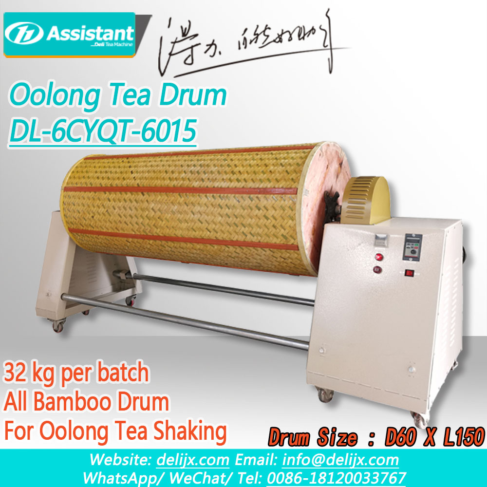 Mesin Pengolah Teh Oolong Kocok Mesin Drum Bambu DL-6CYQT-6015