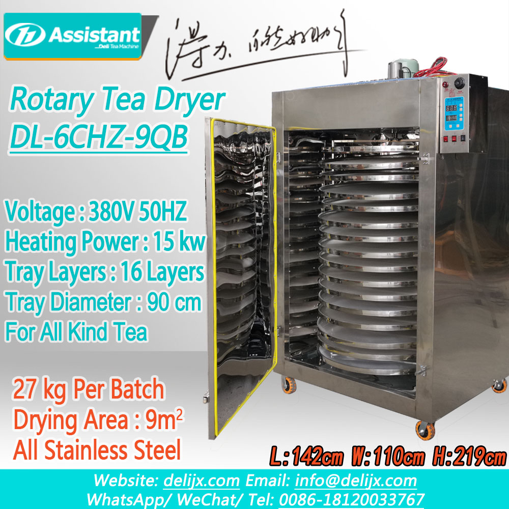 16 lapisan nampan 90cm semua mesin dehidrator teh stainless steel DL-6CHZ-9QB