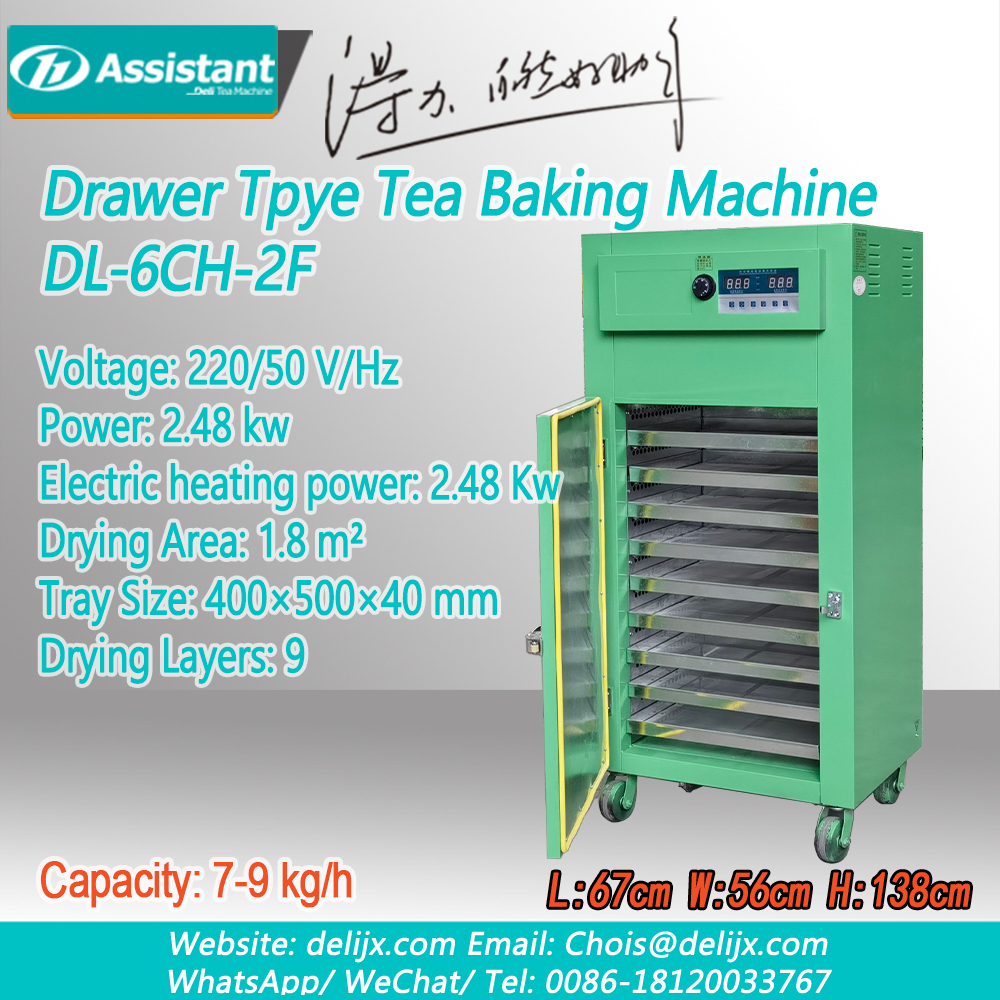 F Series Square Automatic Tray Baking Cabinet Machine DL-6CH-2F