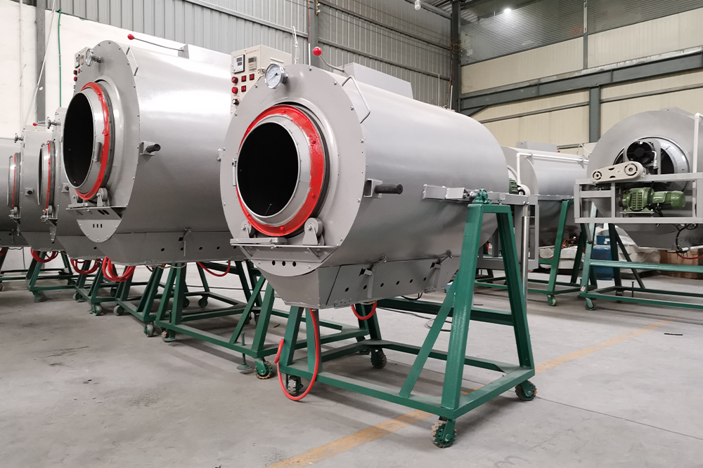 Drum-Type Gas Tea Fixation Machine