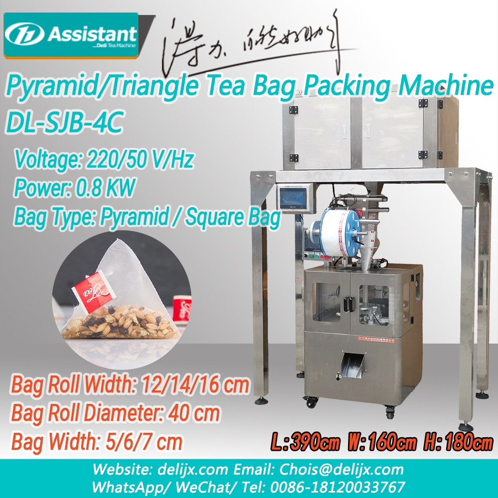 Trung Quốc Máy đóng gói túi trà hình chóp/tam giác tự động DL-SJB-4C nhà chế tạo