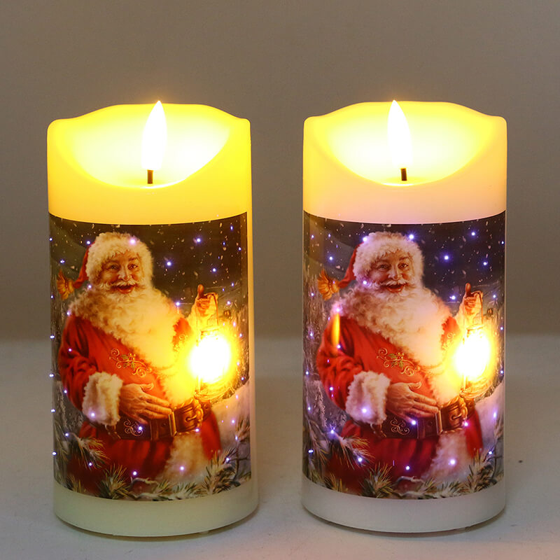 Senmasine 塑料光纤蜡烛 7*15 厘米电池供电子弹头灯头无焰 LED 闪烁蜡烛