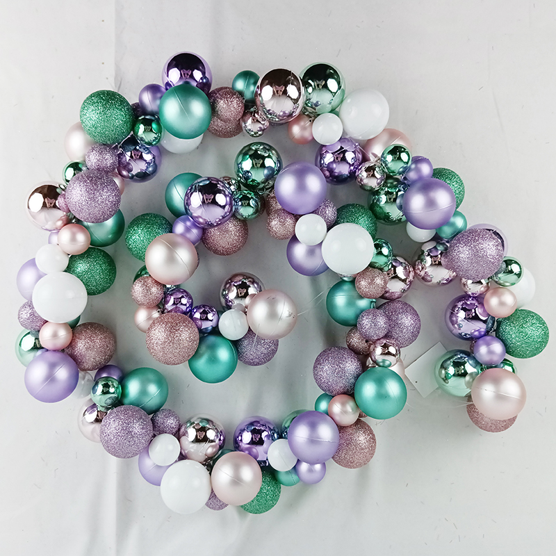 Senmasine 6ft ball garland for Party Supplies Indoor Outdoor Home Office hanging Decoration