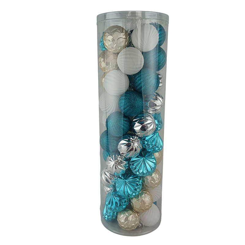 Senmasine 50 шт. рождественские безделушки небьющийся шар 60 мм белое золото синий серебряный украшения праздник DIY подарки