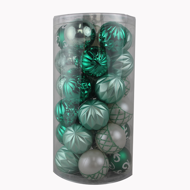 Senmasine 30 шт. рождественские шары небьющиеся 60 мм зеленые безделушки подвесные украшения рождественские товары подарки украшения