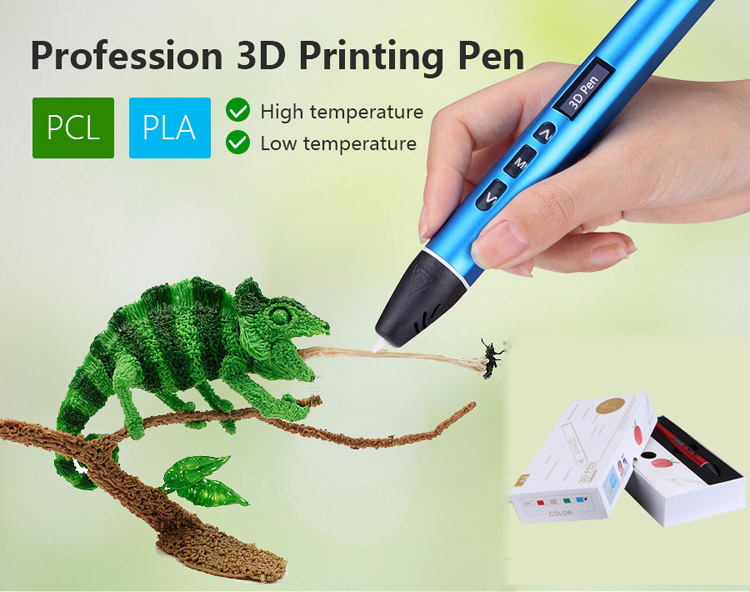 Compatible PCL PLA ABS multi filament print 3d pen printer pen for kids gift