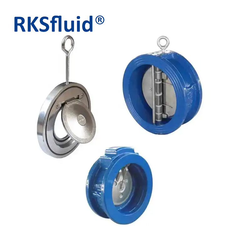 DN80 disc wafer butterfly dual plate check valve
