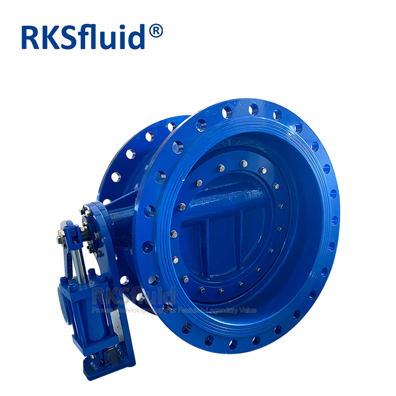 DN600 Ductile iron hydraulic butterfly type check valve with counterweight