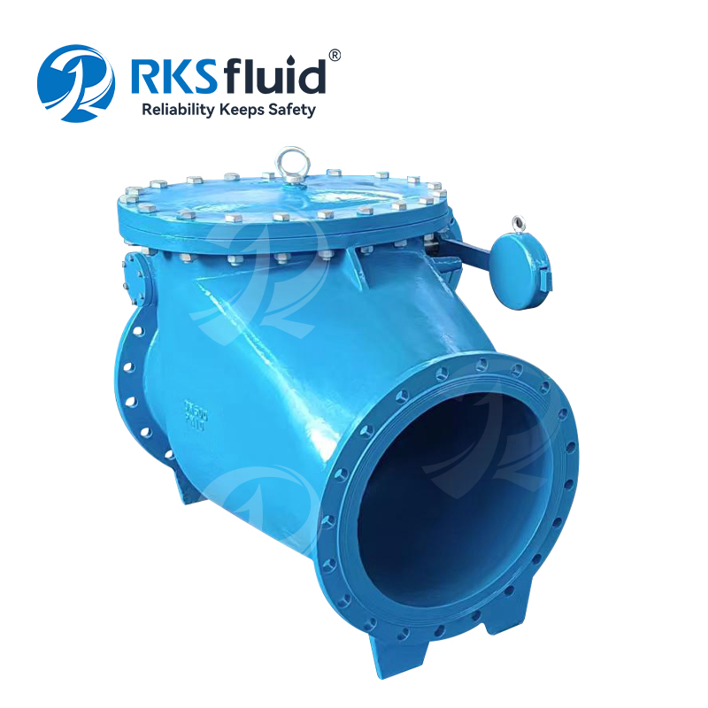 DN500 PN10 海水用球墨铸铁旋启式止回阀 DIN3202 F6