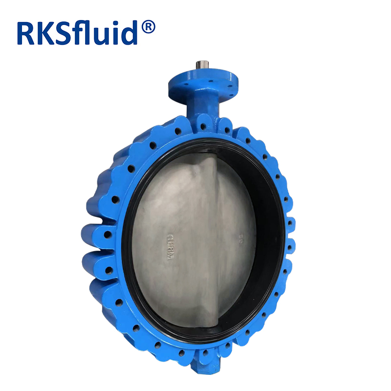 DIN ductile cast iron lug type butterfly valve prices for water supply