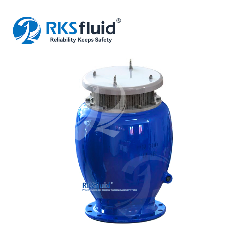 Direkte Lieferung ab Werk, kurze Lieferzeit, kombiniertes Luftablassventil aus duktilem Gusseisen DN300 mit Wasserflansch