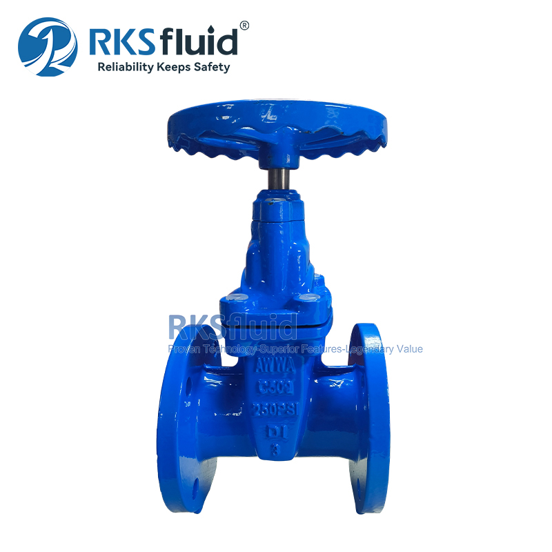API DN600 100 mm Weichdichtungs-Flanschschieber aus duktilem Gusseisen, Preis der Klasse 150