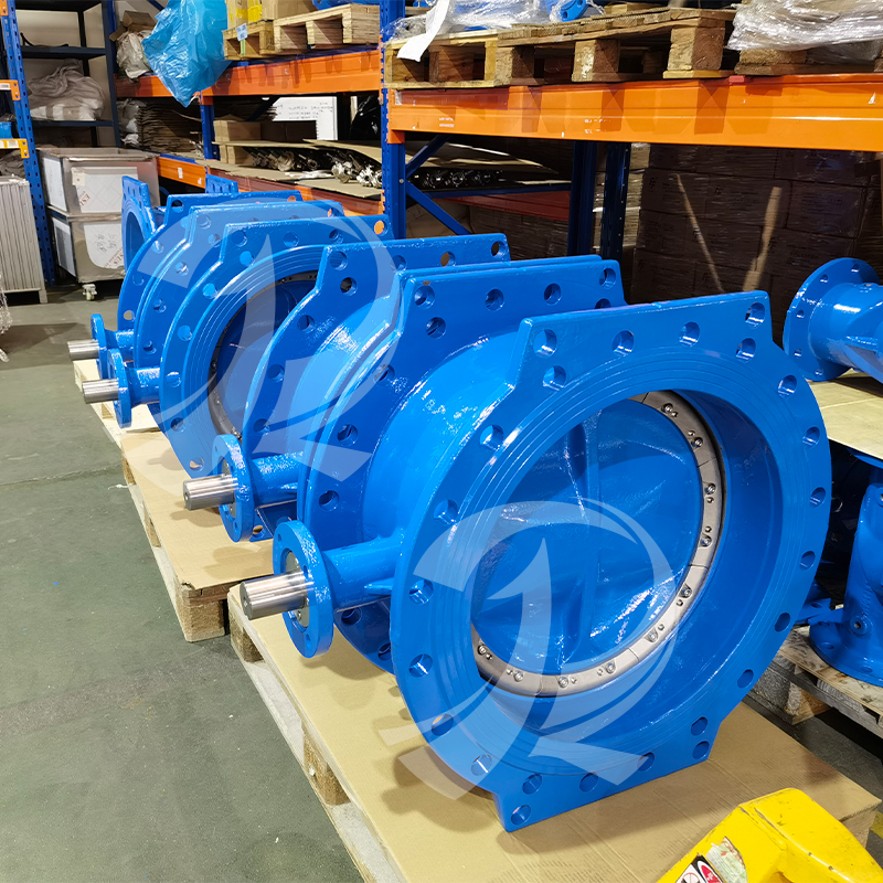 Fast Delivery BS EN1092-2 DEBV Valve DN1000 SS316 Double Eccentric Flange Butterfly Valve PN16 PN25