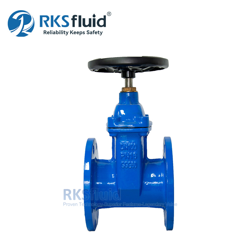 AWWA Sphäroguss NBR EPDM Flanschschieber mit elastischem Sitz BS5163 für Wasser