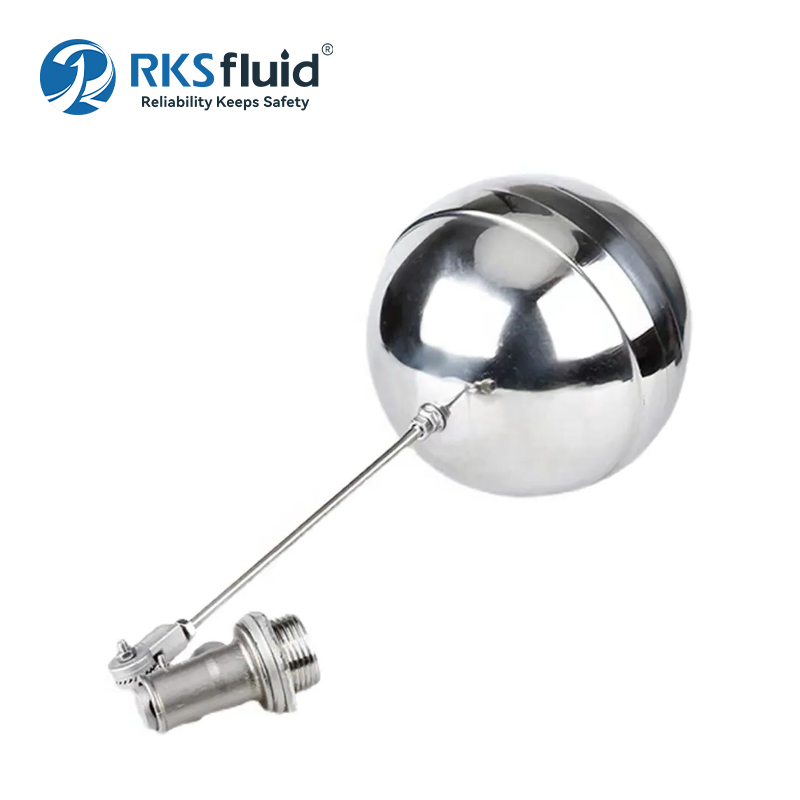 RKSfluid Brida de agua de hierro dúctil 100X, válvula flotante de bola de Control de nivel de 2 