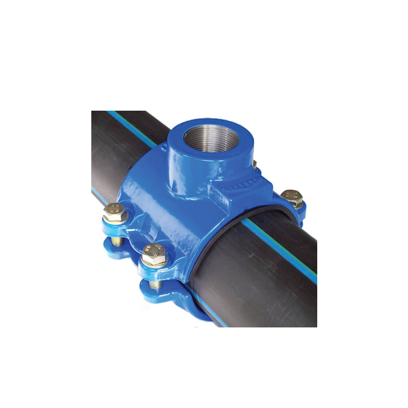 中国バルブ メーカー価格ダクタイル鋳鉄タッピング サドル PN16 PVC および PE パイプ用にカスタマイズ可能