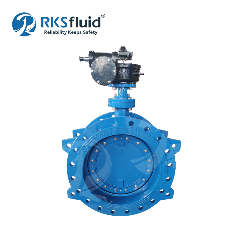 New Design Athena Series EN558 Series 13 Ductile Iron Soft Sealing Double Eccentric Flange Butterfly Valve DN1800 Customized