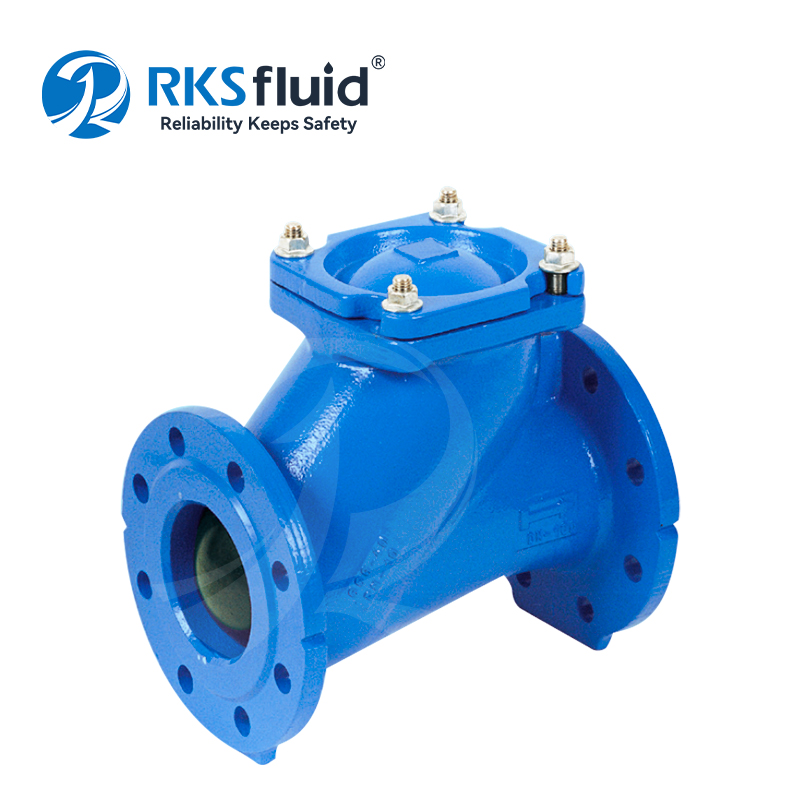Válvula de retención personalizable OEM, proveedores de agua, válvula de retención de bola con brida de hierro dúctil DN200, PN10 PN16