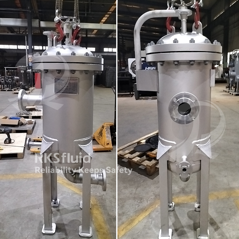 競争力のある価格産業高流量ステンレス鋼SS304 SS316カートリッジフィルターハウジング水処理