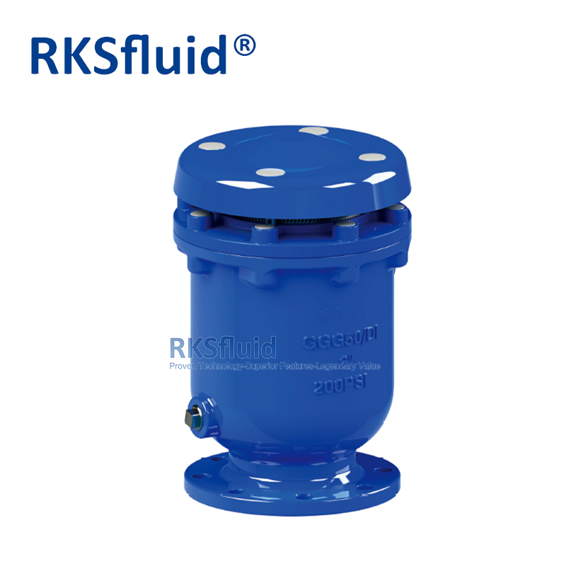 Válvulas de ventilación de aire directas de fábrica Válvula de liberación de aire de aire fundido de alto rendimiento PN10 PN16 para tuberías de agua