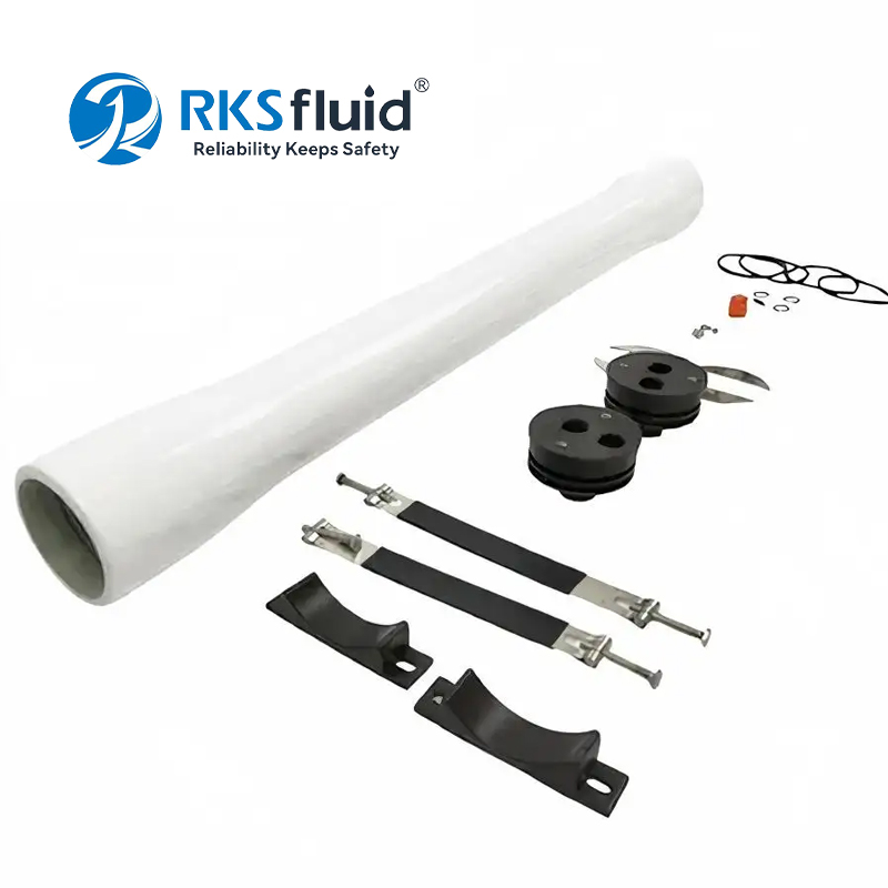 RKSfluid Thailand Fabrik 8 Zoll FRP Druckbehälter Gehäuse End Port 600 psi