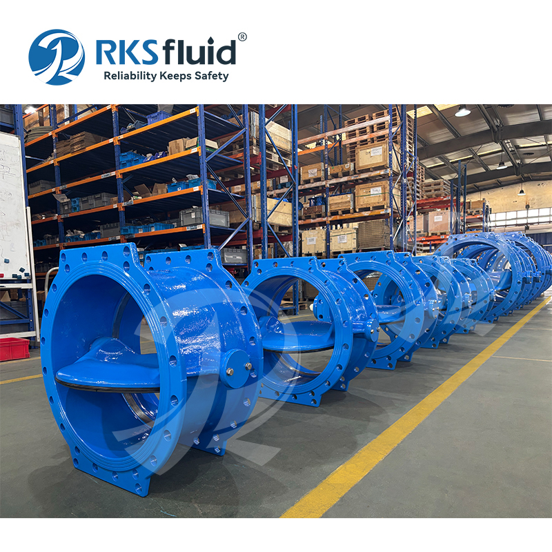 RKSfluid Athena High Performance Metal Sitzen doppeltes exzentrisches Schmetterlingsventil für Wasser, Ölgas