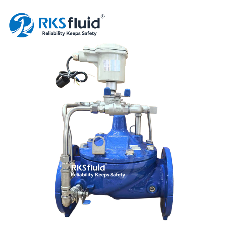 Factory Direct K600 ductile iron DN80 solenoid flow control valve for Irrigation Systems