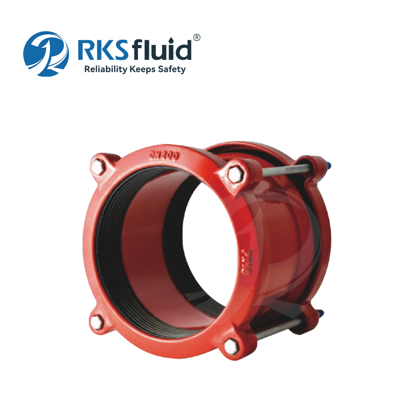 カスタム乳管DN400フランジユニバーサルメカニカルフレキシブルカップリングPVC/HDPEパイプ用PN10 PN16