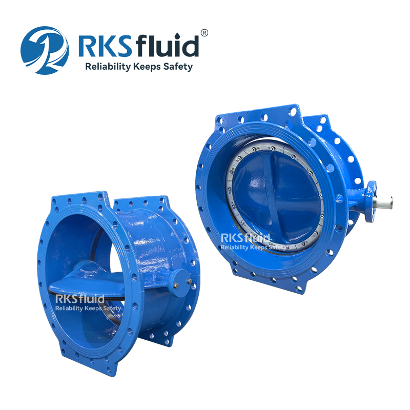 Válvula de mariposa de brida doble excéntrica