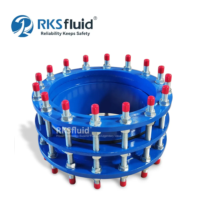 タイロッドとボルトを備えた水パイプライン用のパイプジョイントPN16 PN25の二重フランジ分解PN16 PN25